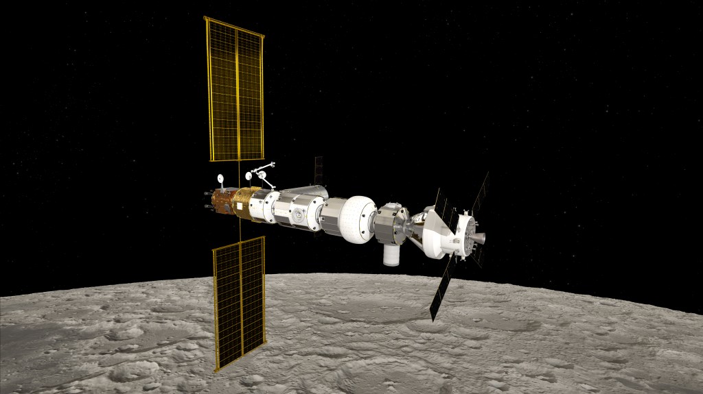Lunar Gateway_with_Orion_over_Moon